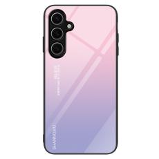 OEM - Mobilskal f&ouml;r Samsung Galaxy S26 Plus H&auml;rdat glas Plast - Gradient Rosa Lila