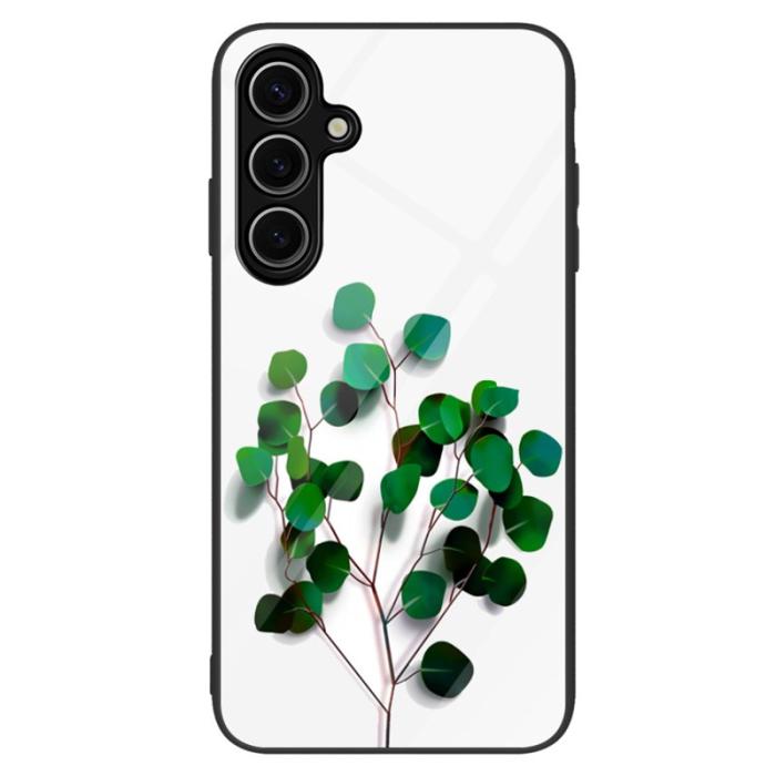 OEM - Mobilskal för Samsung Galaxy S26 Plus Härdat glas + PC + TPU - Grönblad