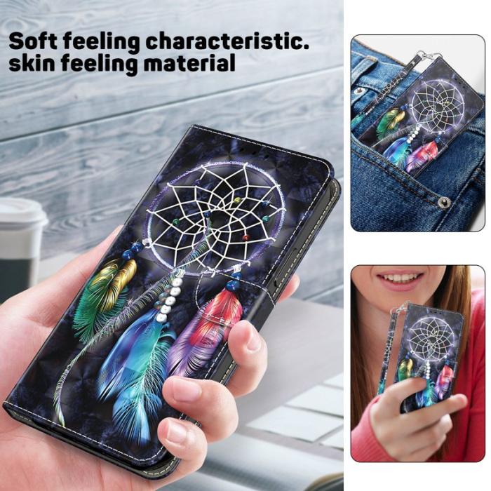OEM - Mobilskal för Samsung Galaxy S26 Ställfunktion Konstläder - Drömfångare