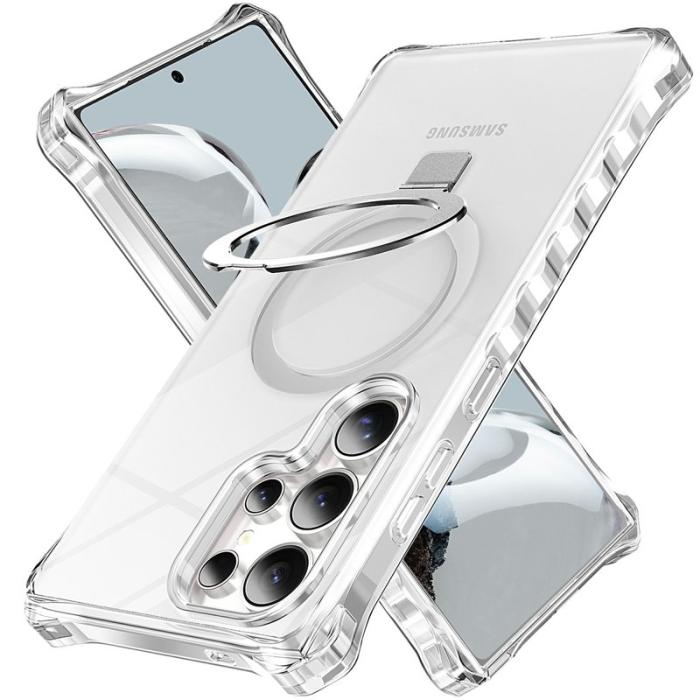 OEM - Mobilskal för Samsung Galaxy S26 Ultra Magnetiskt Kickstand - Transparent
