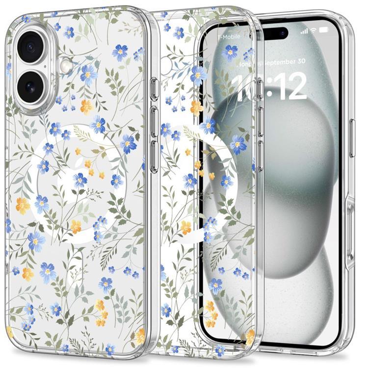 Tech-Protect iPhone 16 Mobilskal Magsafe Magmood - Spring Flowers | 2353 | AlltMobil