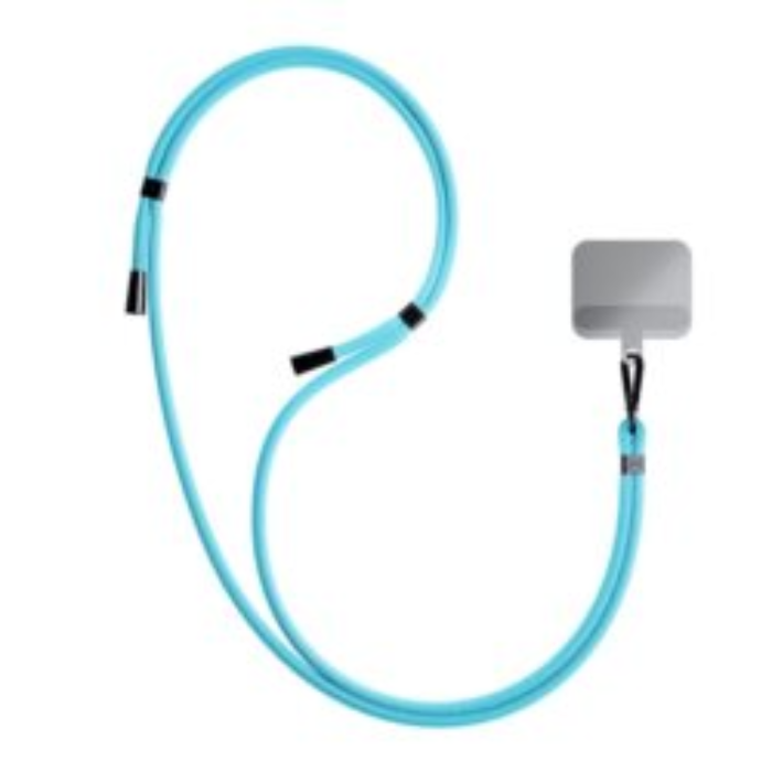 3MK - 3mk Mobil Lanyard Easyclip - Ljusblå
