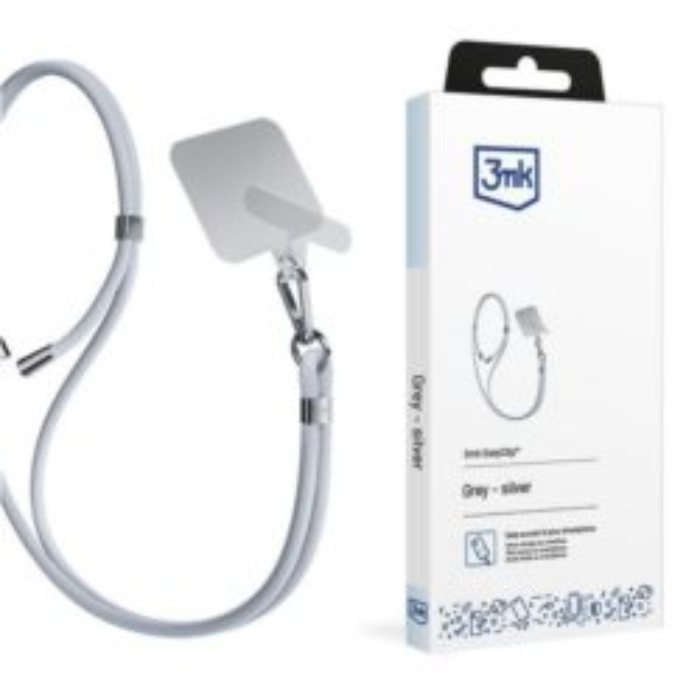 3MK - 3mk Mobil Lanyard Easyclip - Grå