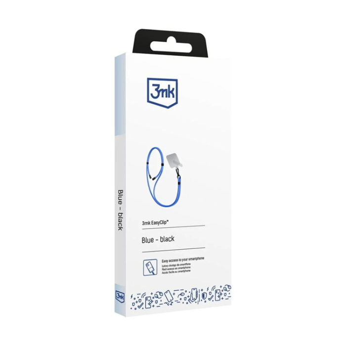 3MK - 3mk Mobil Lanyard Easyclip - Blå