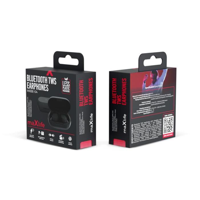 Maxlife - Max Life In-Ear Trådlös Hörlurar MXBE-04 - Svart