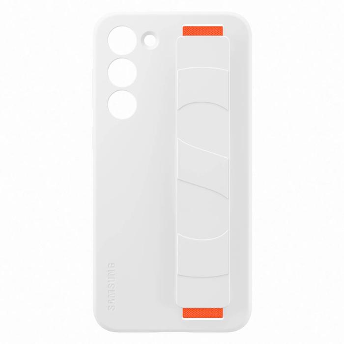 Samsung - Samsung Galaxy S23 Plus Skal Silicone Grip Case - Vit