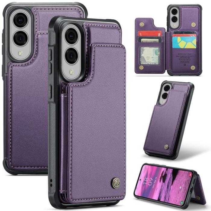 Caseme - CASEME C22 Fodral för Samsung Galaxy S25 Edge Lila med RFID