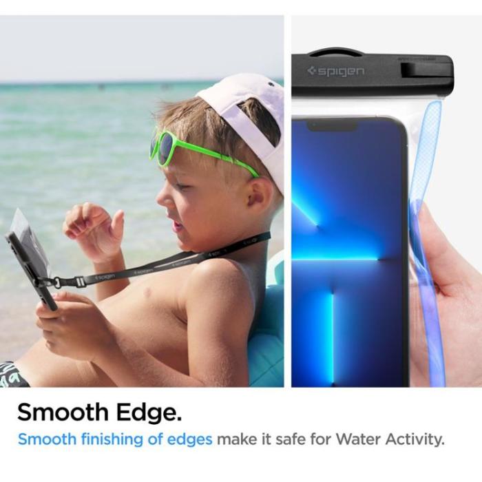 Spigen - Spigen Universala Vattentät Mobilväskor A601 - Crystal Clear