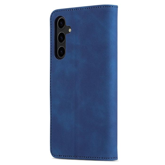 AZNS - AZNS Samsung Galaxy S24 FE Plånboksfodral Konstläder - Blå