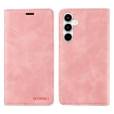 BETOPNICE - BETOPNICE 003 f&ouml;r Samsung Galaxy A35 5G Pl&aring;nboksfodral Konstl&auml;der - Rosa