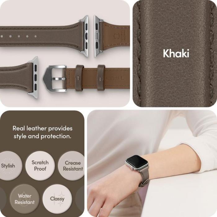 UTGATT - Spigen Apple Watch (41mm) Series 9 Armband Cyrill Kajuk - Khaki
