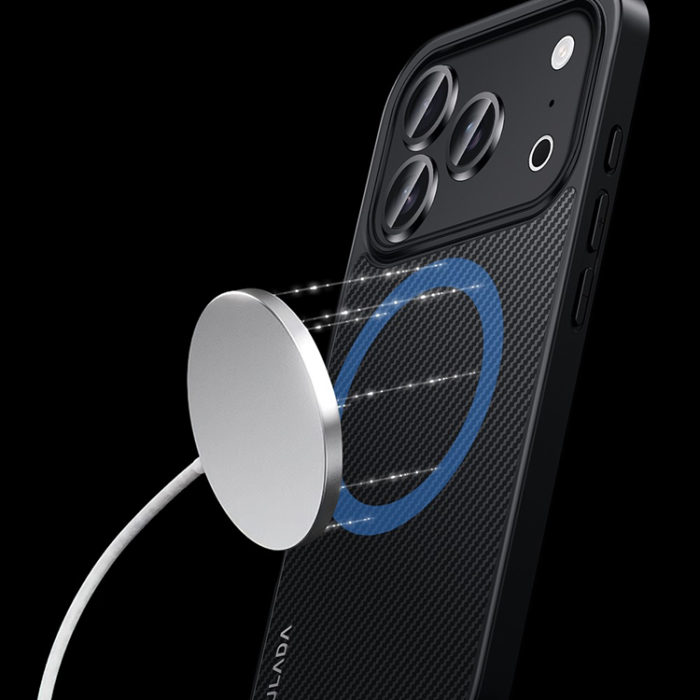 SULADA - SULADA iPhone 17 Pro Mobilskal MagSafe Metal Lens Frame - Blå
