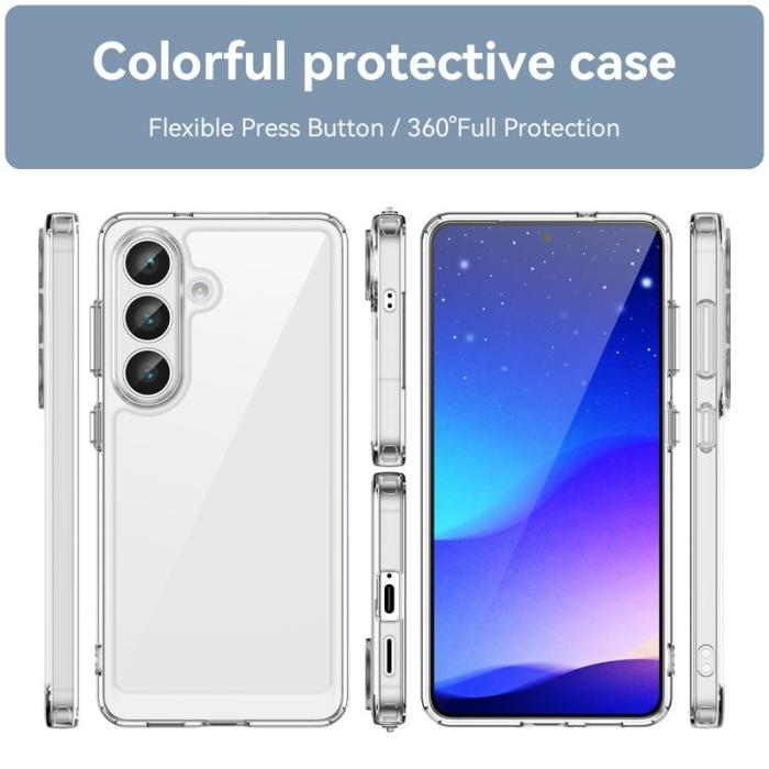 WANLONFENG - WANLONFENG Mobilskal till Samsung Galaxy S26 Plus TPU Akryl Klar - Transparent