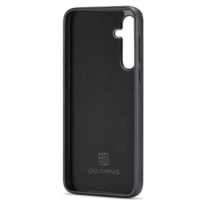 DG.MING - DG.MING Mobilskal till Samsung Galaxy S25 PU Läder Hybrid - Brun