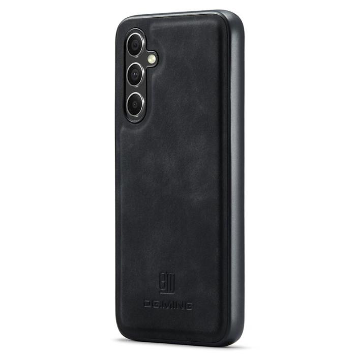 DG.MING - DG.MING Mobilskal till Samsung Galaxy S25 PU Läder Hybrid - Svart