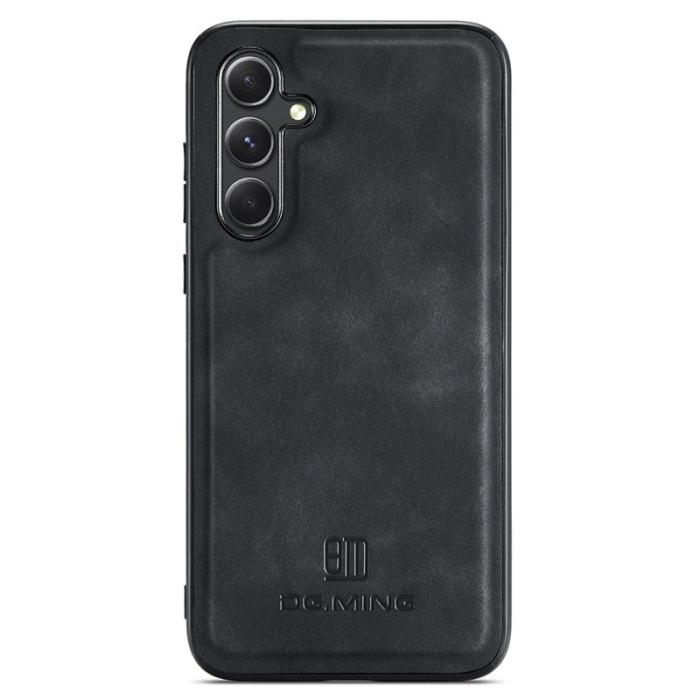 DG.MING - DG.MING Mobilskal till Samsung Galaxy S25 PU Läder Hybrid - Svart