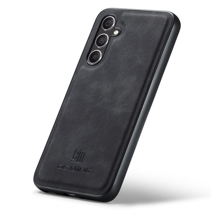 DG.MING - DG.MING Mobilskal till Samsung Galaxy S25 PU Läder Hybrid - Svart