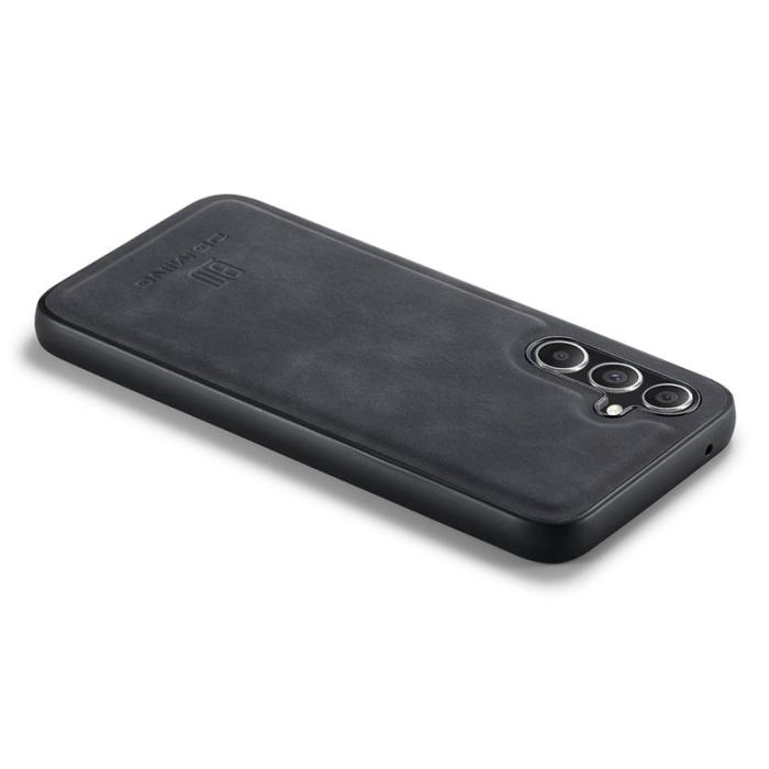 DG.MING - DG.MING Mobilskal till Samsung Galaxy S25 PU Läder Hybrid - Svart