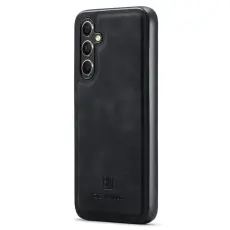 DG.MING - DG.MING Mobilskal till Samsung Galaxy S25 PU L&auml;der Hybrid - Svart