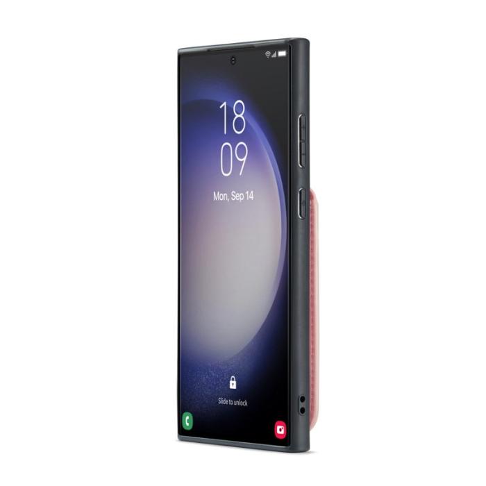 FIERRE SHANN - FIERRE SHANN Samsung Galaxy S24 Ultra Fodral KonstLäder - Rosa