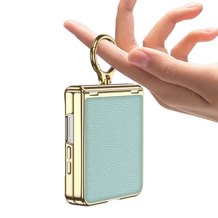 GKK - GKK Samsung Galaxy Z Flip7 Fodral Kickstand PU PC - Lila
