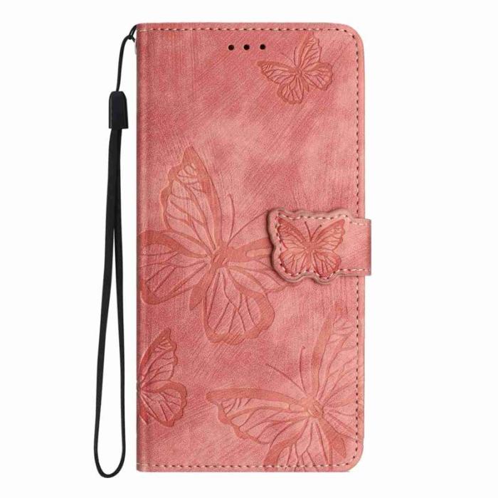 OEM - Samsung Galaxy A57 Plånboksfodral Konstläder Skydd - Rosa