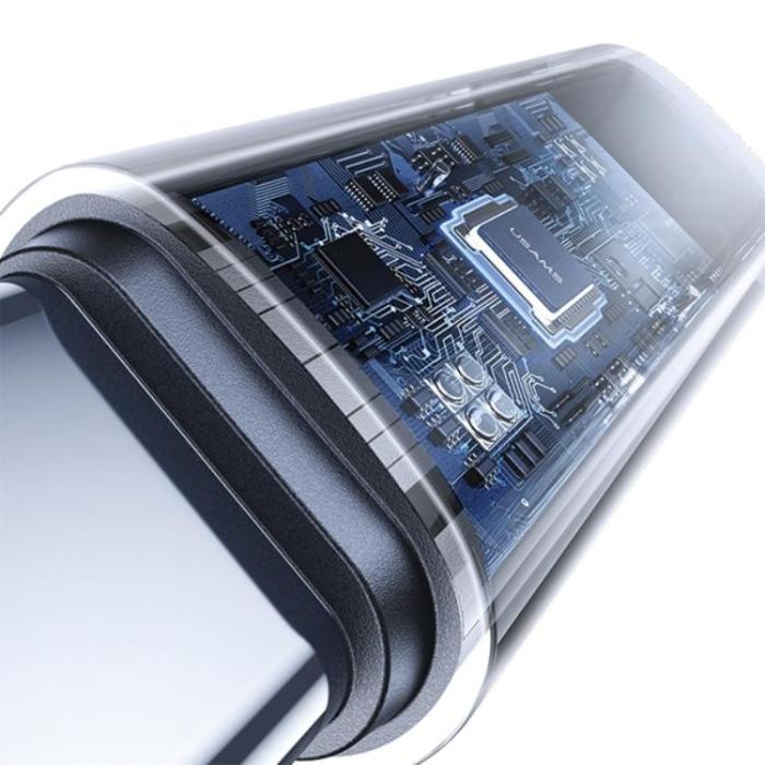 USAMS - USAMS USB-C till USB-C Adapter 100W med Display - Stål