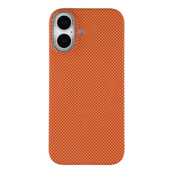 A-One Brand - iPhone 17 Mobilskal MagSafe Carbon Fiber - Orange