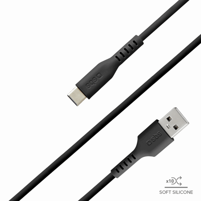 SBS - SBS USB-A - USB-C Kabel 1.5m - Svart
