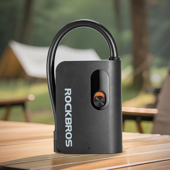 Rockbros - Rockbros Sladdlös Cykelpump 70 psi Kompressor 200mm Schrader Slanglängd