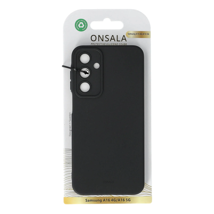 Onsala - Onsala Galaxy A16 4G/A16 5G Mobilskal Silikonkänsla - Svart