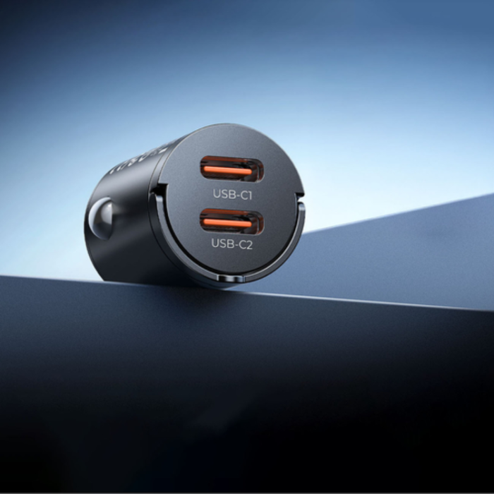 ORICO - ORICO MiniRing Billaddare 30W 2x USB-C - Svart