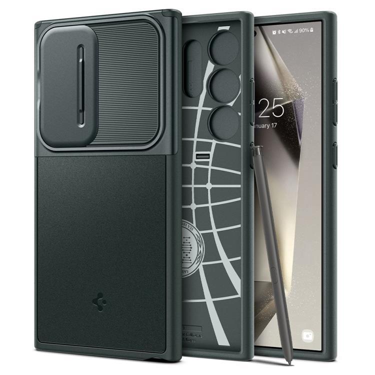 Spigen Galaxy S24 Ultra Mobilskal Optik Armor - Abyys Grön | 2353 | AlltMobil