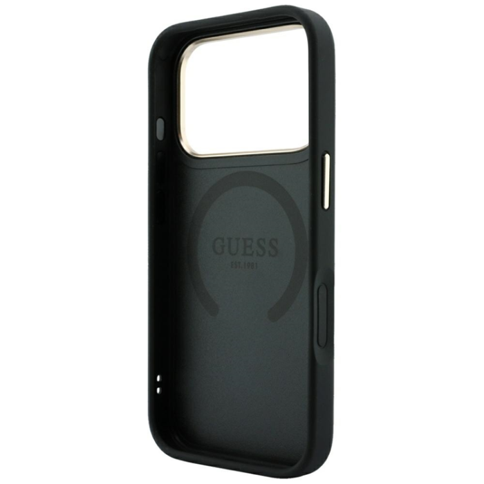 Guess - Guess Mobilskal För iPhone 18 Pro Max/17 Pro Max Magsafe Stripe Peony 4G Logo