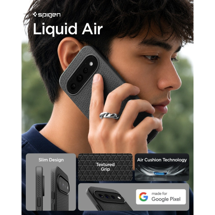 Spigen - Spigen Mobilskal För Google Pixel 11 Pro XL Liquid Air - Matt Svart