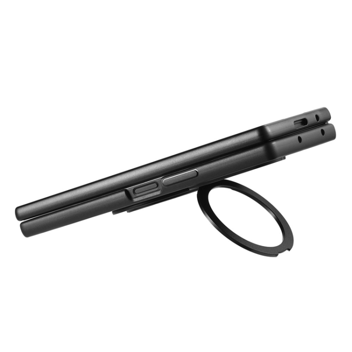 SUTENI - Suteni Galaxy Z Fold 6 Mobilskal MagSafe Carbon Fiber - Svart