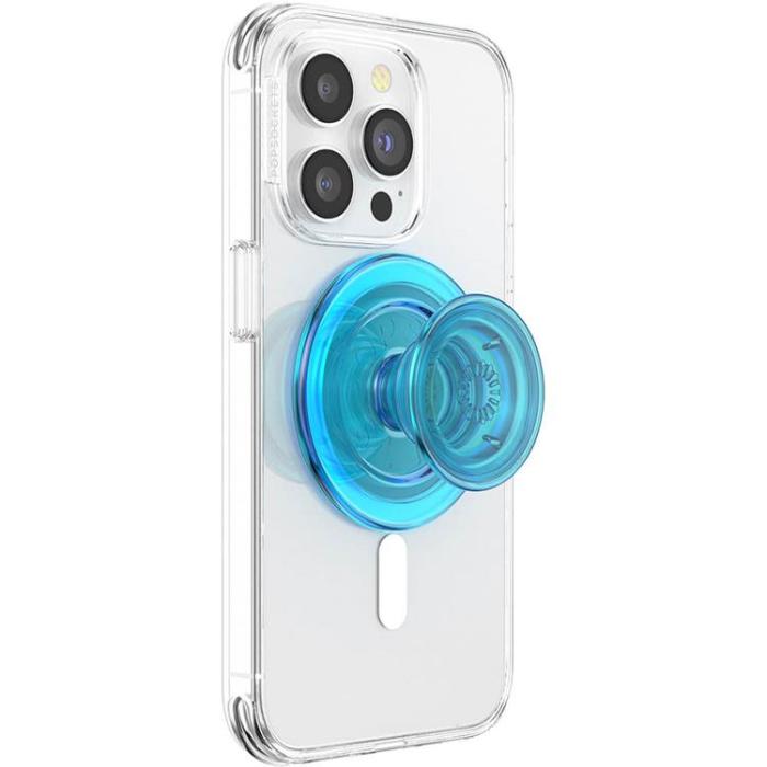 PopSockets - POPSOCKETS PopGrip för Magsafe - Electric Blå Transparent