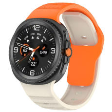 A-One Brand - Galaxy Watch 8/8 Classic (40/44/46mm) Armband Dot Pattern - Orange/Starlight