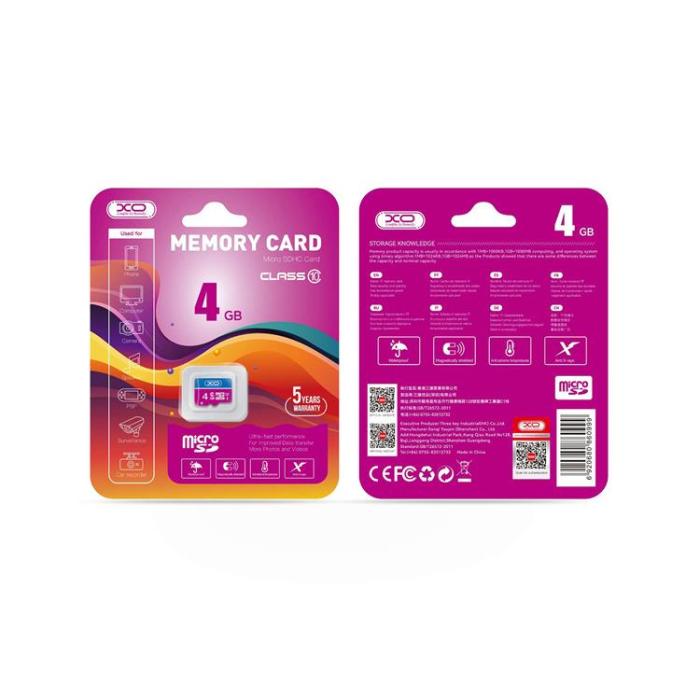 XO - XO Minneskort 4GB microSDHC Class 10