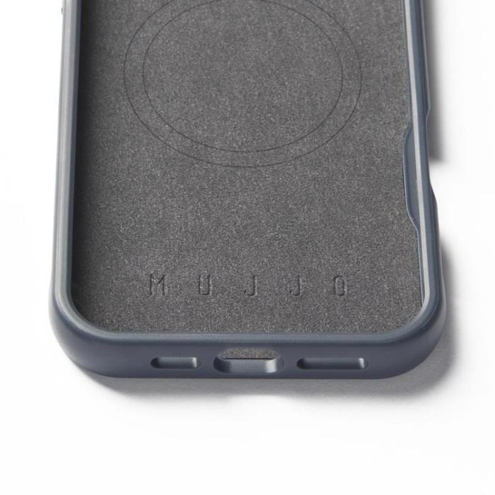 Mujjo - Mujjo iPhone 16 Pro Max Mobilskal MagSafe Shield - Stålblå