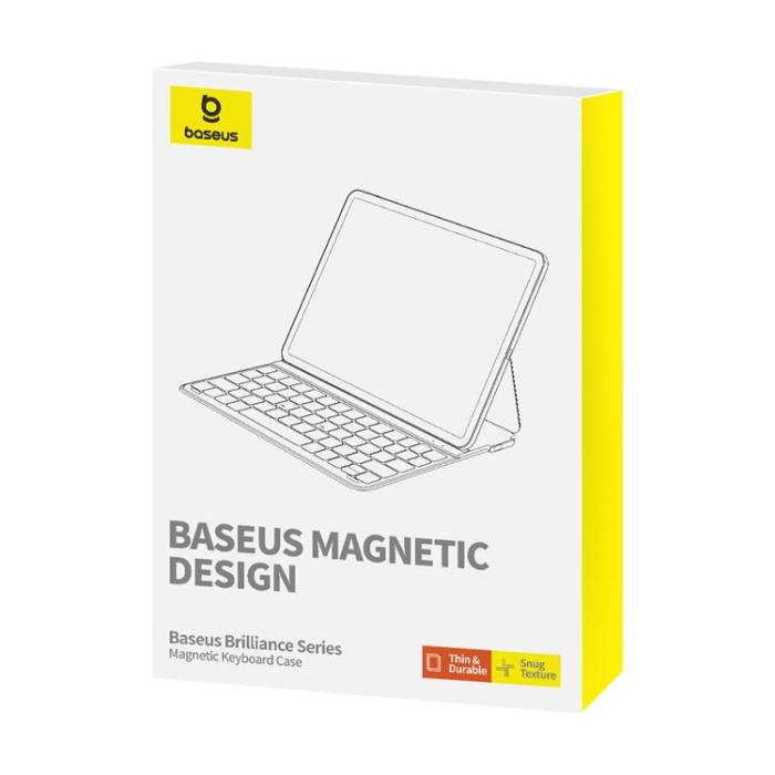 BASEUS - Baseus iPad Pro 12.9 English Keyboard Skal Brilliance - Svart