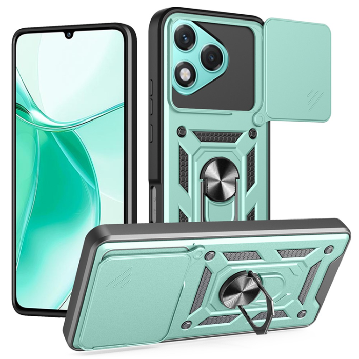 A-One Brand - Honor 400 Lite 5G Mobilskal Kickstand - Grön