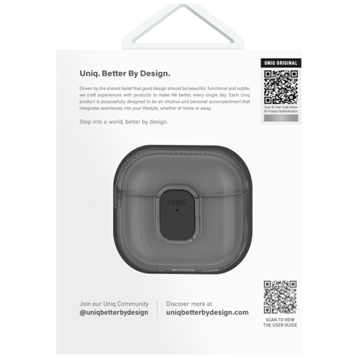 UNIQ - UNIQ AirPods 4 Skal Glase Pro Lock - Rosa