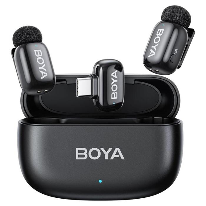 BOYA - BOYA 2-St Trådlös Lavaliermikrofon Brusreducering Mini-03