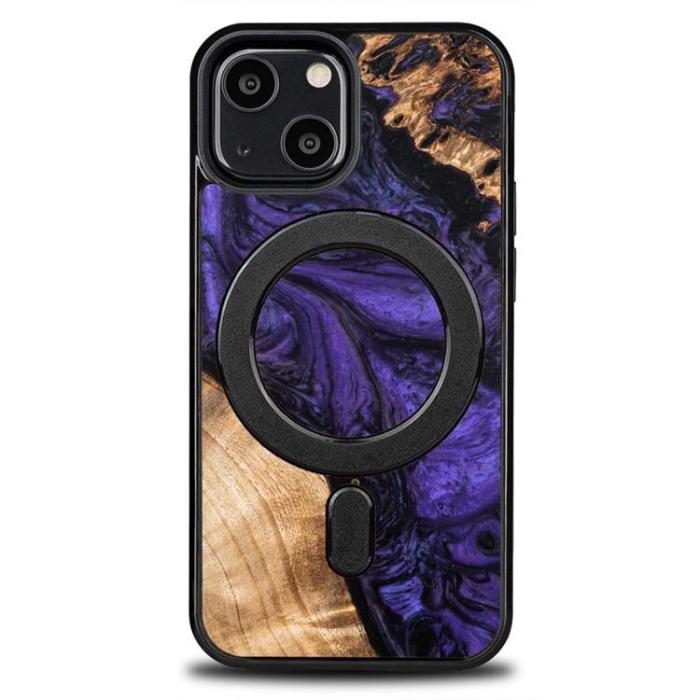 Bewood - Bewood iPhone 13 Mini Mobilskal Magsafe Unique Violet - Svart
