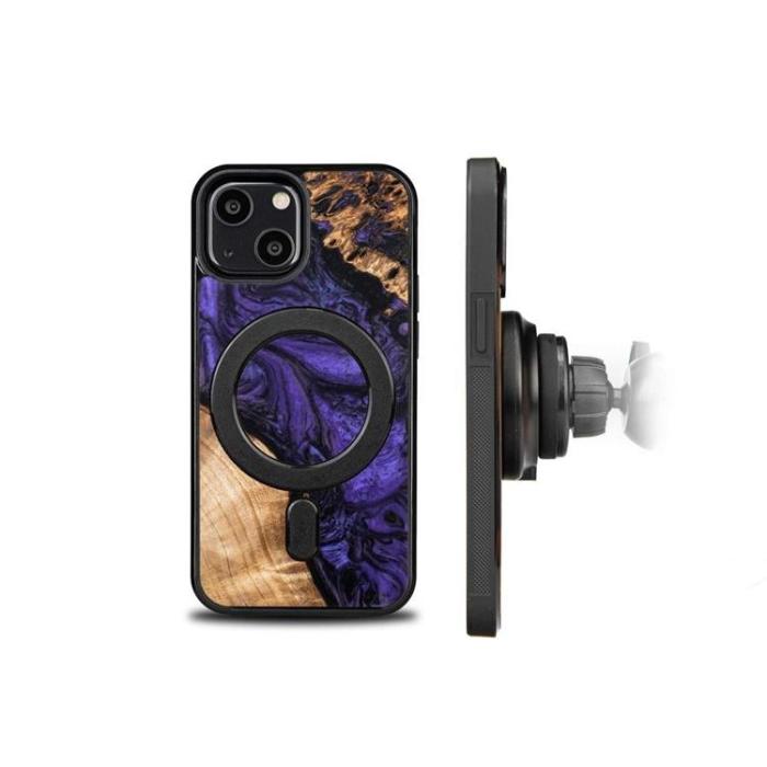 Bewood - Bewood iPhone 13 Mini Mobilskal Magsafe Unique Violet - Svart