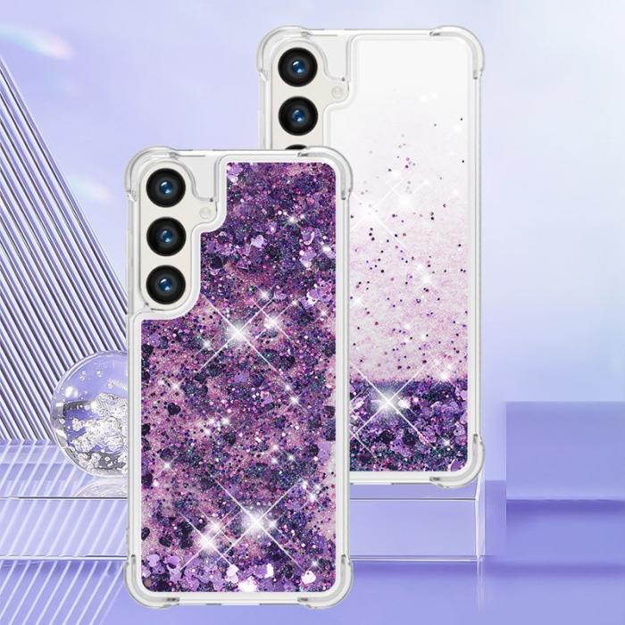 OEM - Mobilskal till Samsung Galaxy S26 Pro TPU Glittrande Stötsäker Mörklila