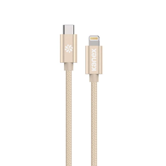 UTGATT1 - Kanex Durabraid USB-C till Lightningkabel 2m - Guld