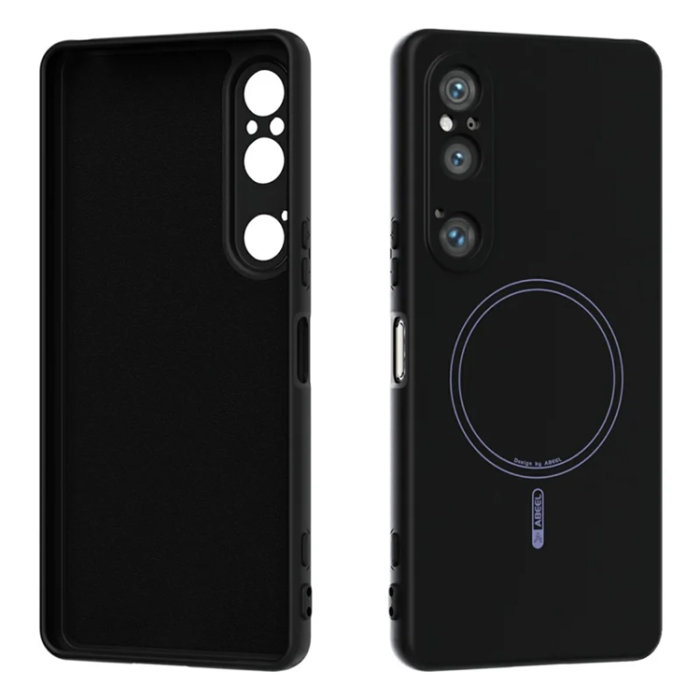 ABEEL - ABEEL Sony Xperia 1 VI Mobilskal Magsafe Liquid Silikon - Svart