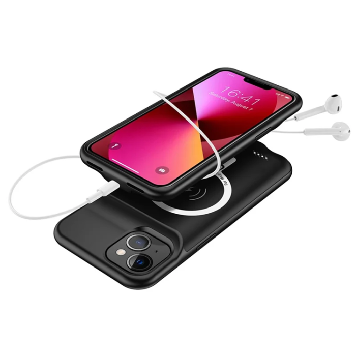 A-One Brand - iPhone 13 Batteriskal Magsafe 7000mAh B98 - Svart